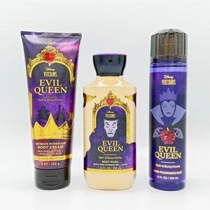Evil Queen Disney Villains Bath & Body Works 3-Piece Bundle: Mist, Wash & Cream